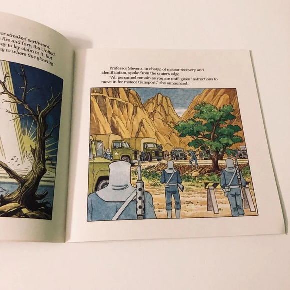 Vintage 1986 Mask Mission Meteor Golden Super Adventure Golden Book - Picture 9 of 14